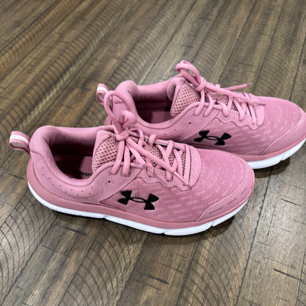 💖 Under Armour Charged Assert 10 Running/Training Shoe 8.5 W Pink Elixir/Black